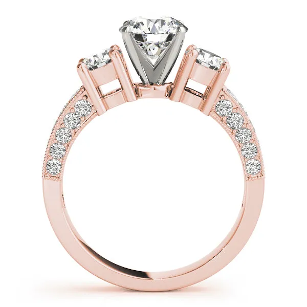 Engagement Rings 3 Stone Round - TN83237