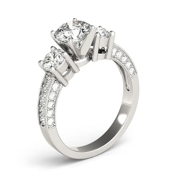 Engagement Rings 3 Stone Round - TN83237