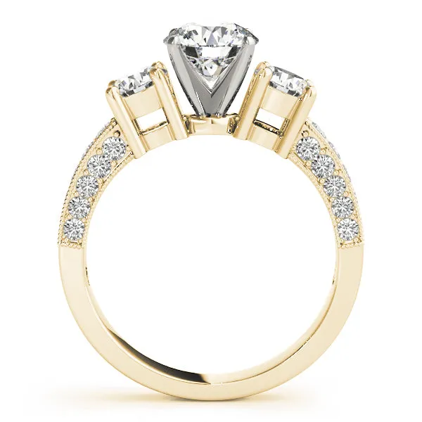 Engagement Rings 3 Stone Round - TN83237
