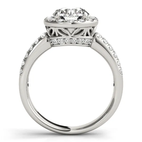 Engagement Rings Halo Round - TN50425-E