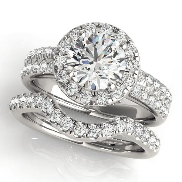 Engagement Rings Halo Round - TN50425-E