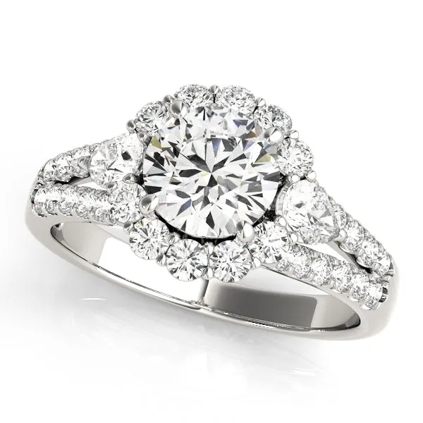 Engagement Rings Halo Round - TN50585-E