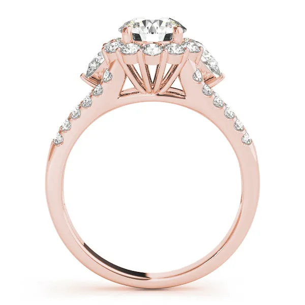 Engagement Rings Halo Round - TN50585-E