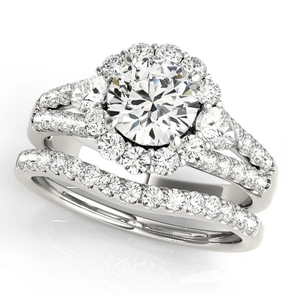Engagement Rings Halo Round - TN50585-E