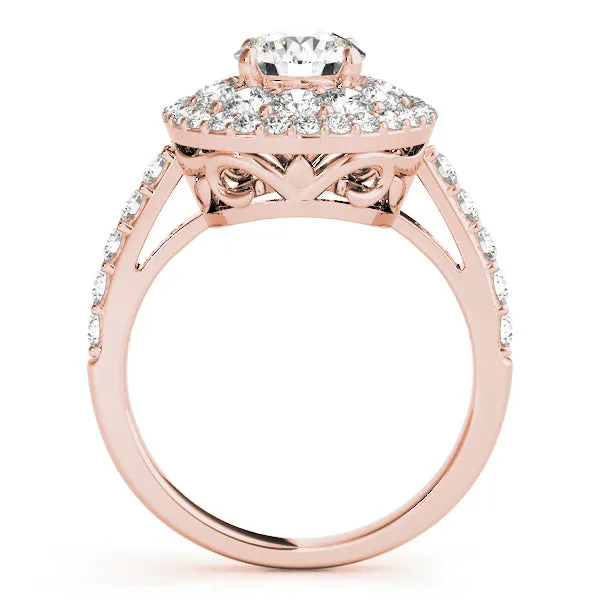 Engagement Rings Halo Round - TN50661-E