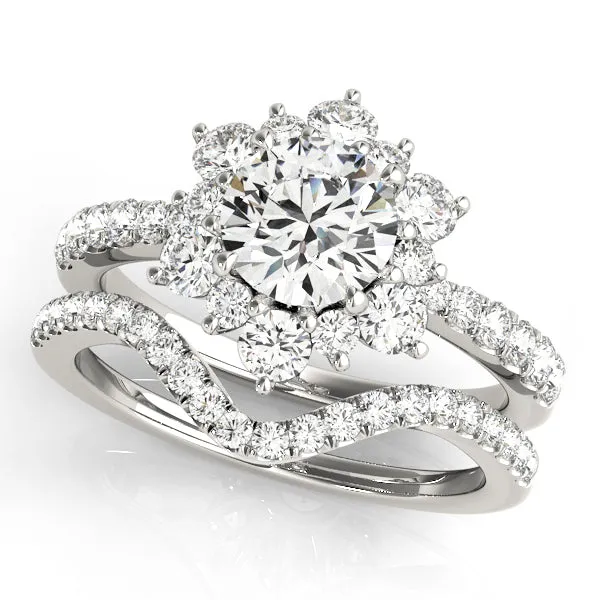 Engagement Rings Halo Round - TN50834-E