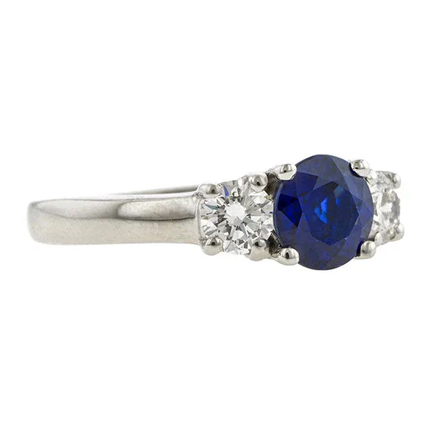 Estate Sapphire & Diamond Ring