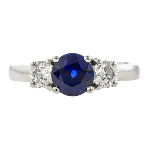 Estate Sapphire & Diamond Ring
