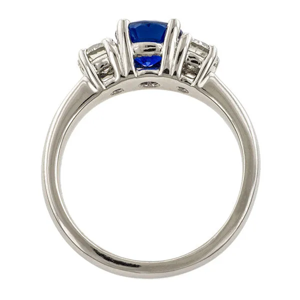 Estate Sapphire & Diamond Ring