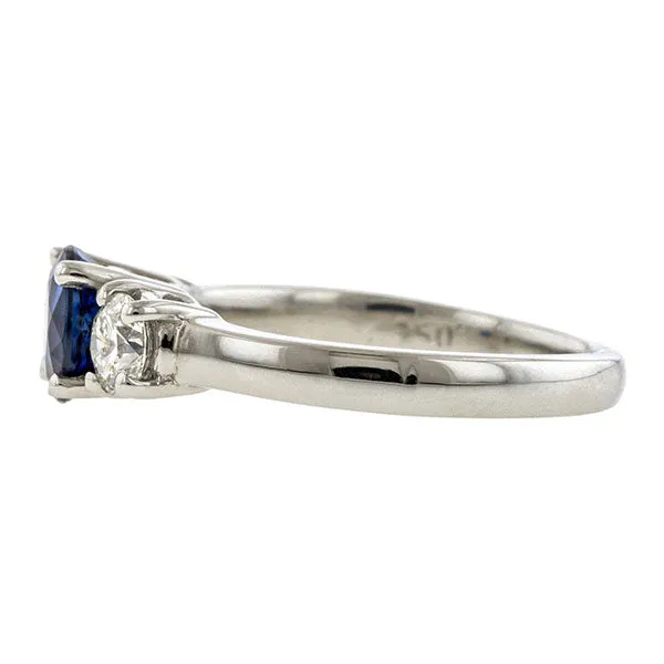 Estate Sapphire & Diamond Ring
