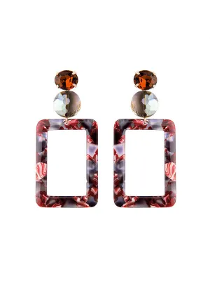 Exaggerated Large Circle Acrylic Earrings