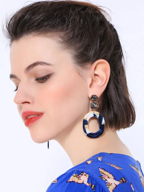 Exaggerated Large Circle Acrylic Earrings