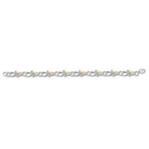 Fairest Foliage - Sterling Silver Black Hills Gold Bracelet