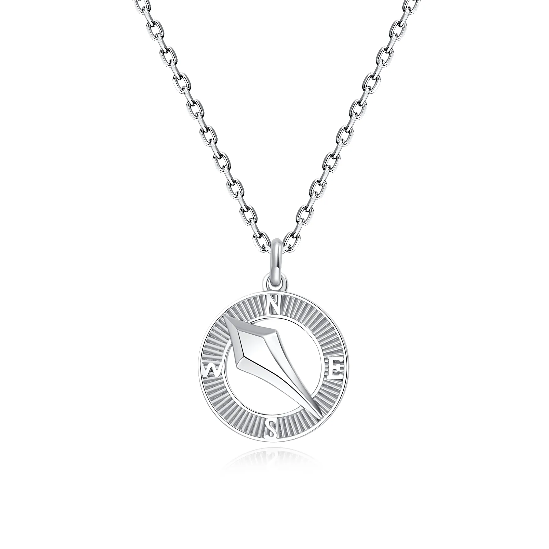 FANCIME "Journey Together" Matching Sterling Silver Circle Necklaces