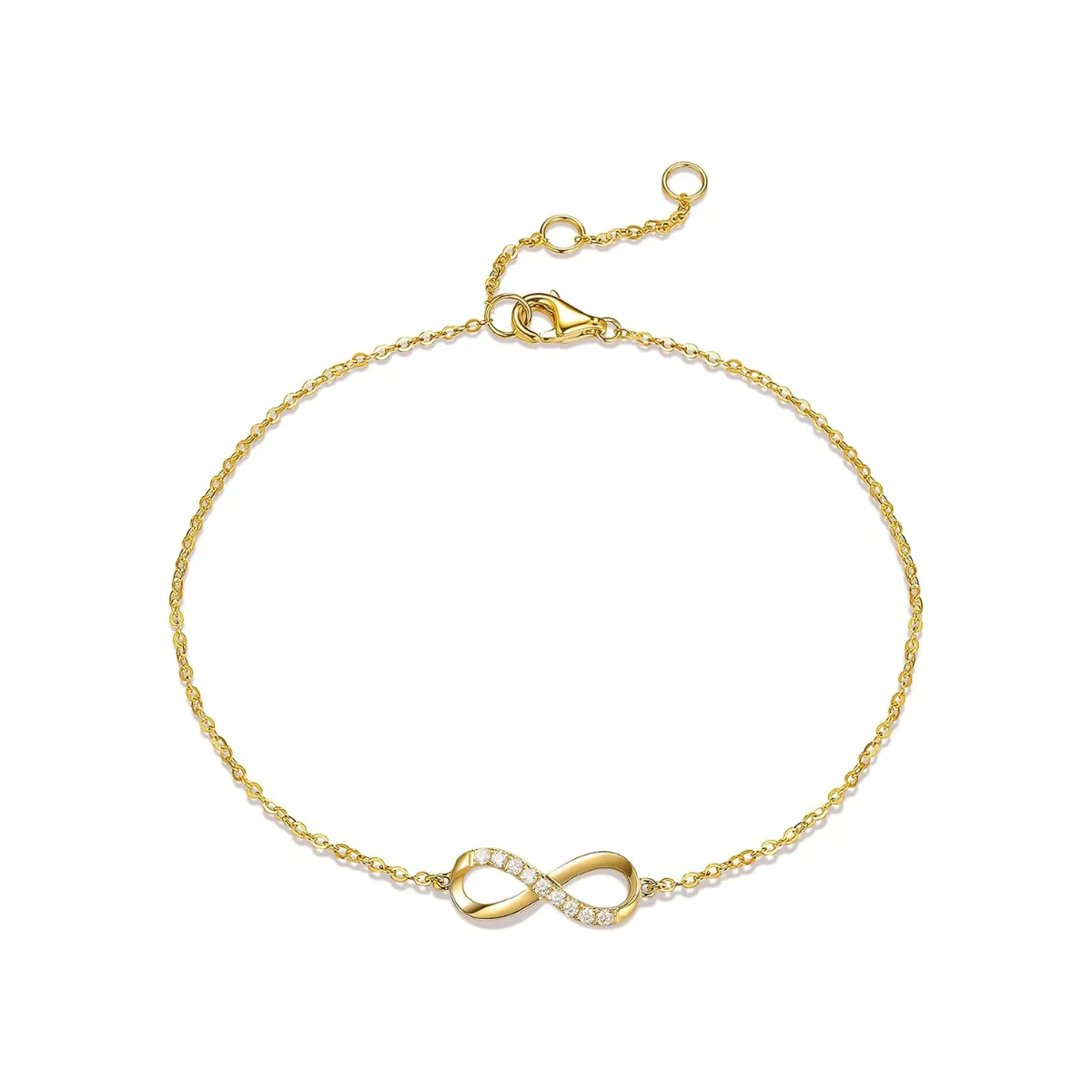 FANCIME "Passion" Infinity Classic 14K Yellow Gold Bracelet