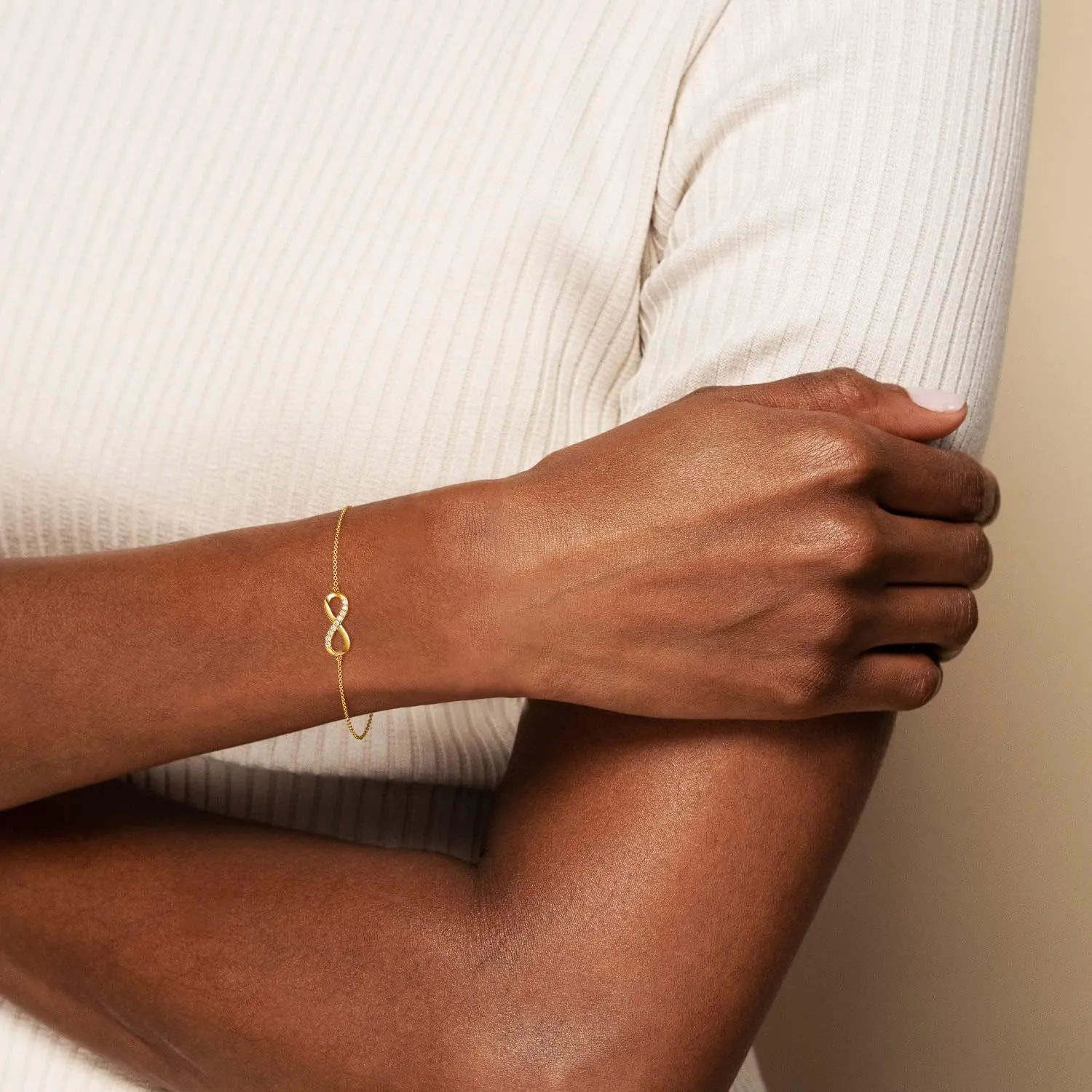 FANCIME "Passion" Infinity Classic 14K Yellow Gold Bracelet