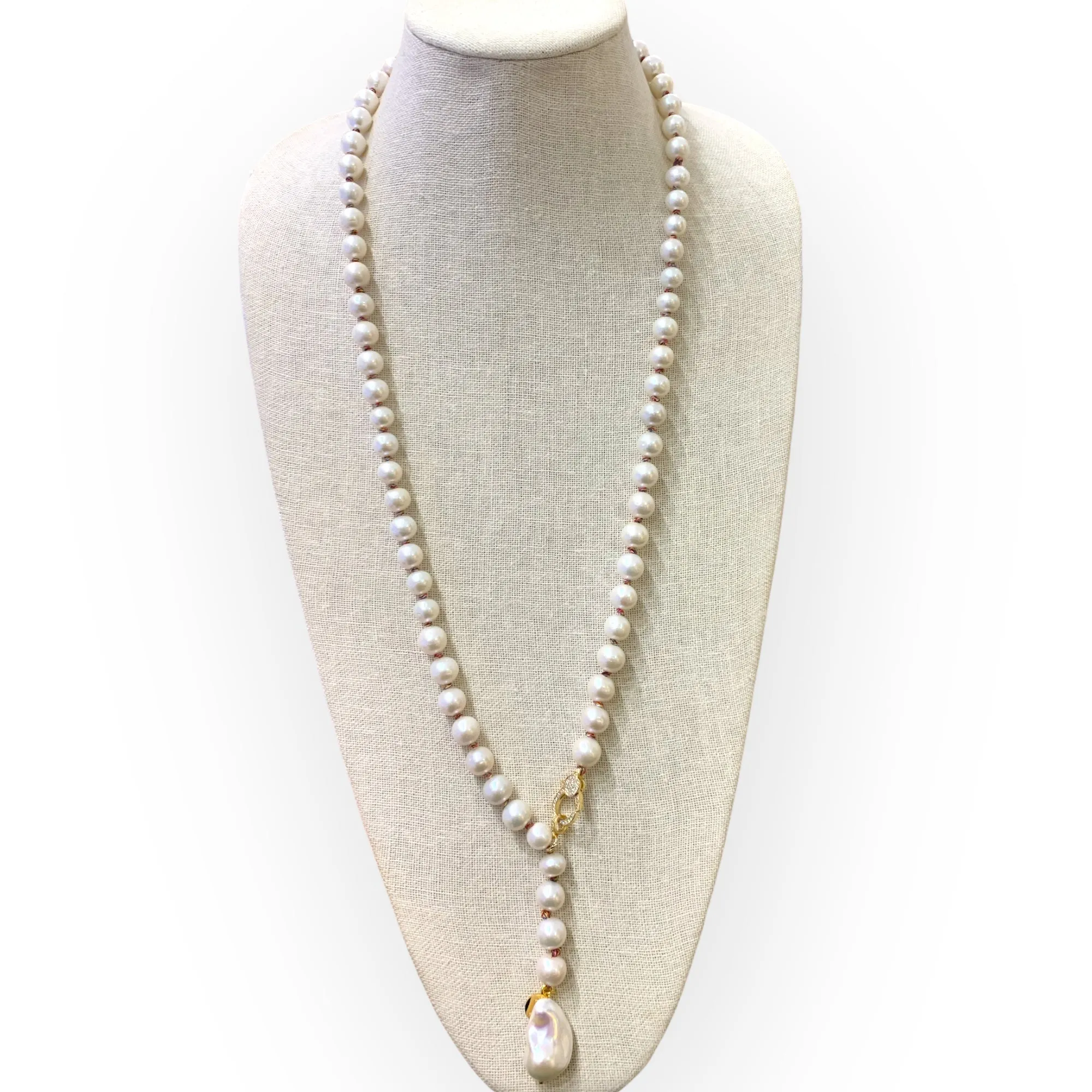 Faux Princess on Colorful Cord Necklace