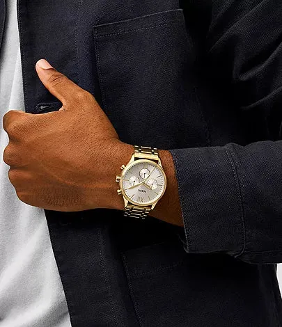Fenmore Multifunction Gold-Tone Stainless Steel Watch Set BQ2899SET