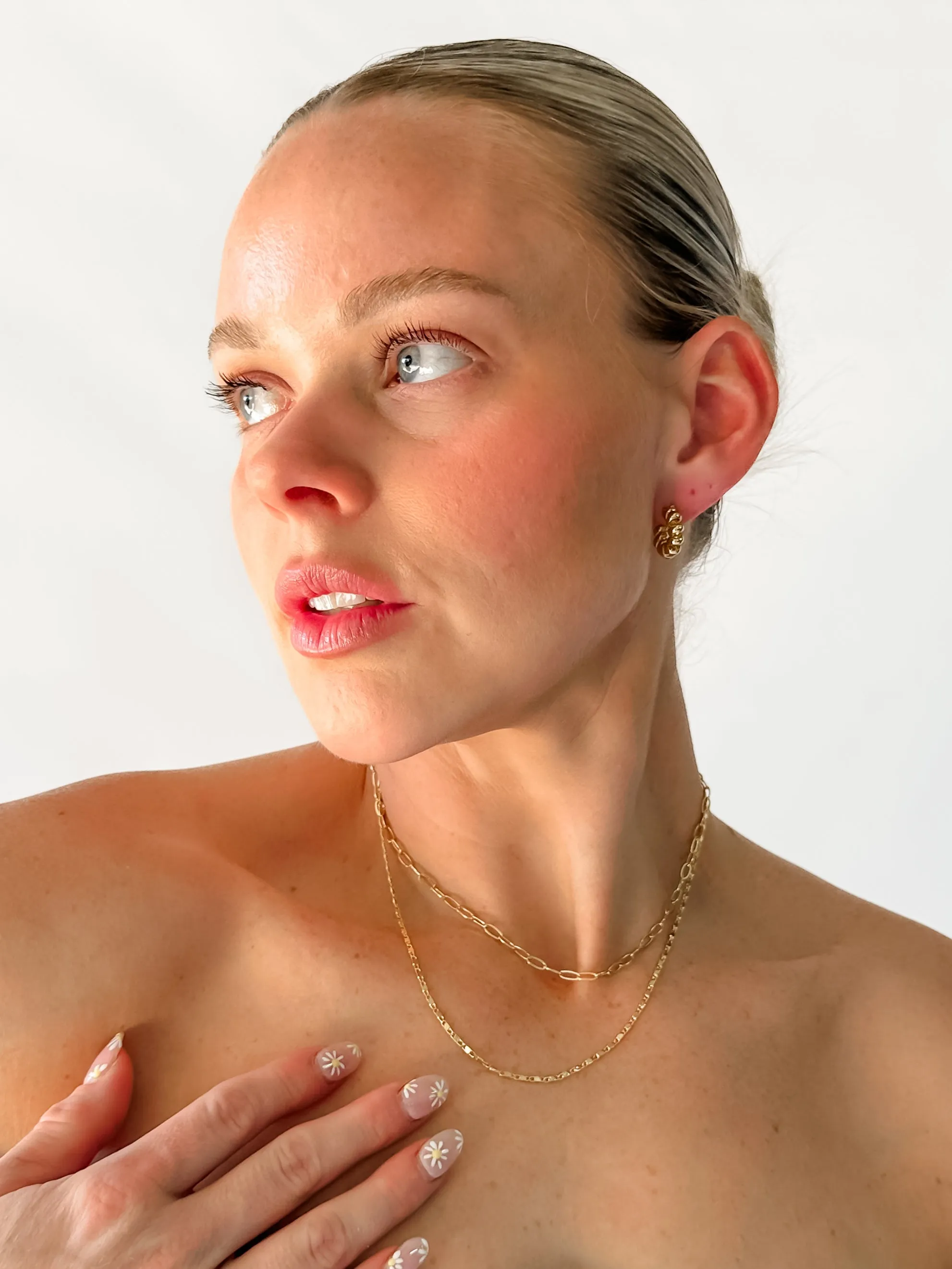 FINE LAYERED NECKLACE SET - GOLD