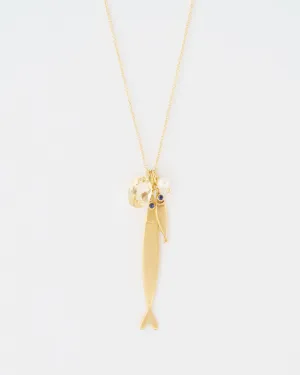 fish charm necklace