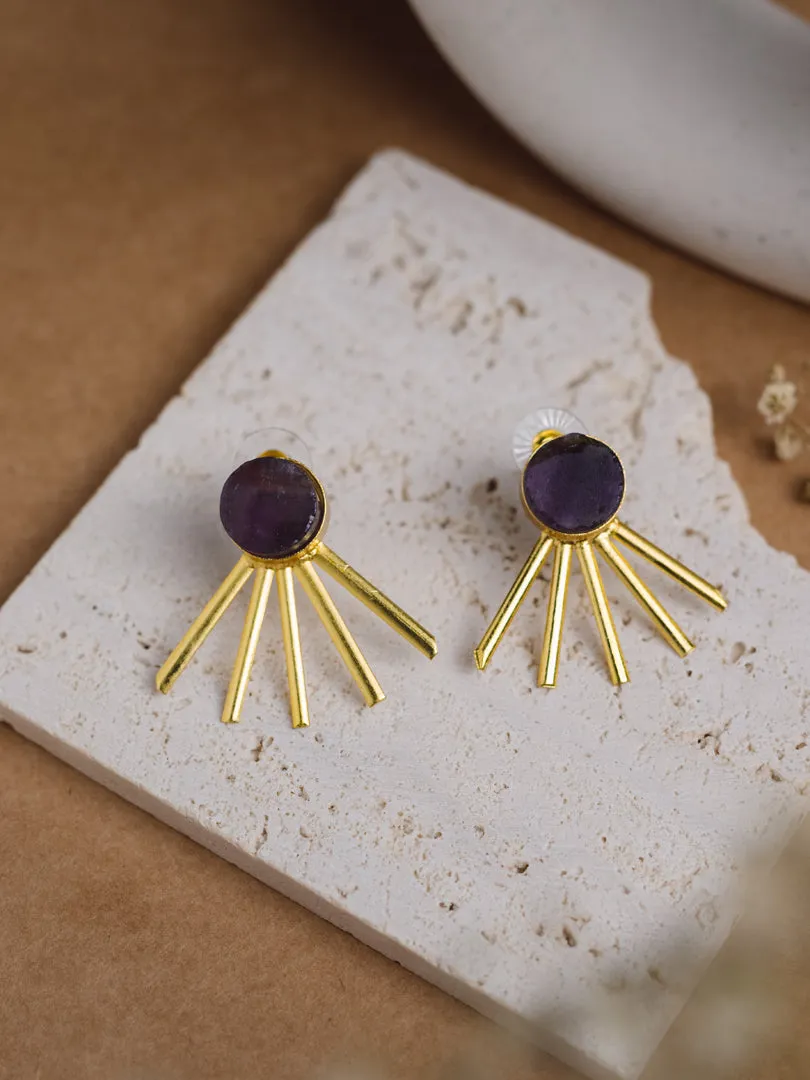Five Line Crystal Statement Earring