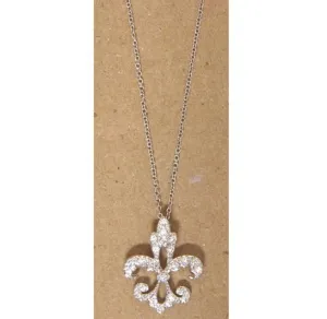 Fleur De Lis Necklace Sterling Silver