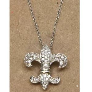 Fleur De Lis Necklace Sterling Silver