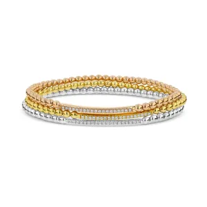 Flexible Beaded Diamond Bracelet