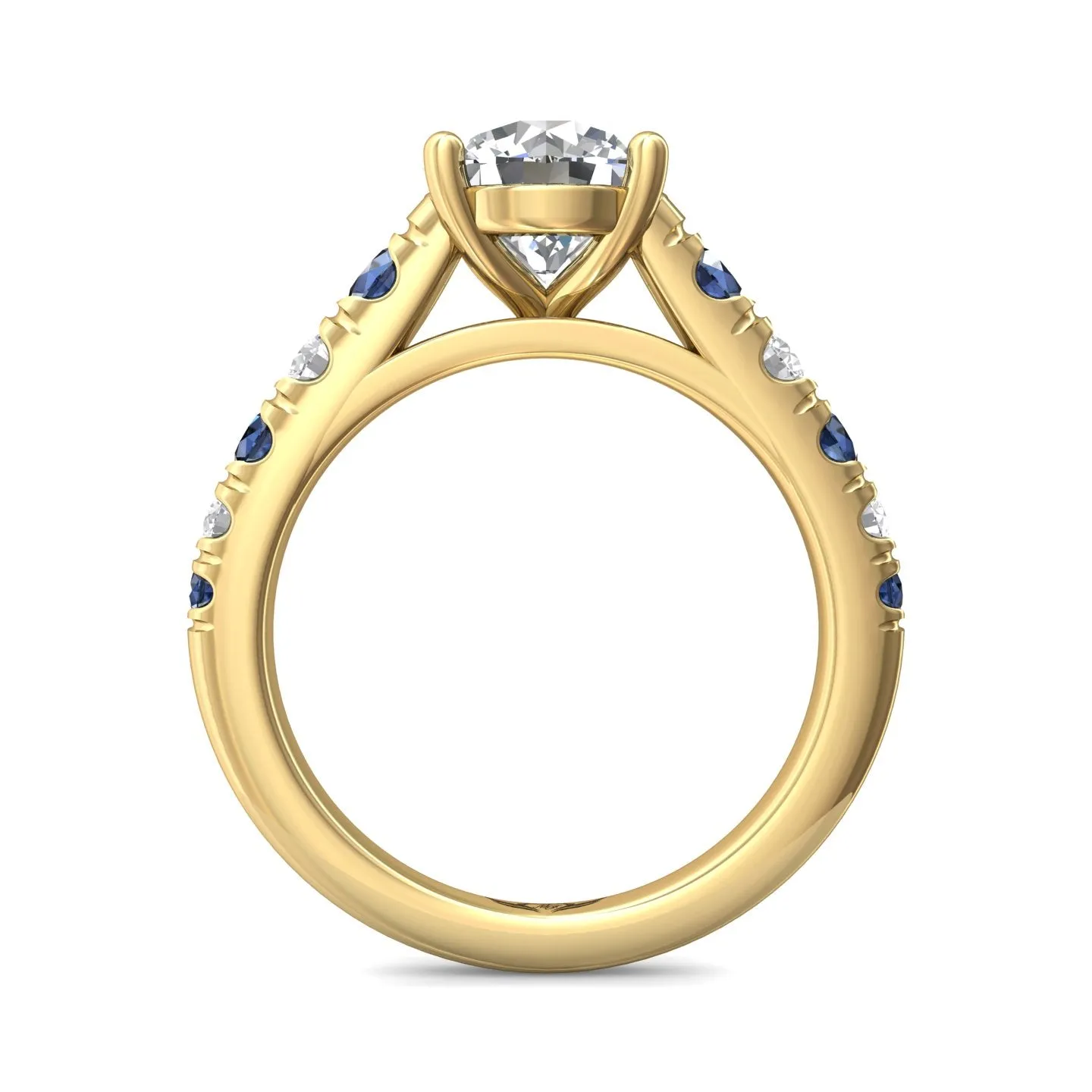 FlyerFit Encore 14K Yellow Gold Engagement Ring