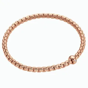 Fope Eka 18k Rose Gold Flex'It Bracelet - Size Medium