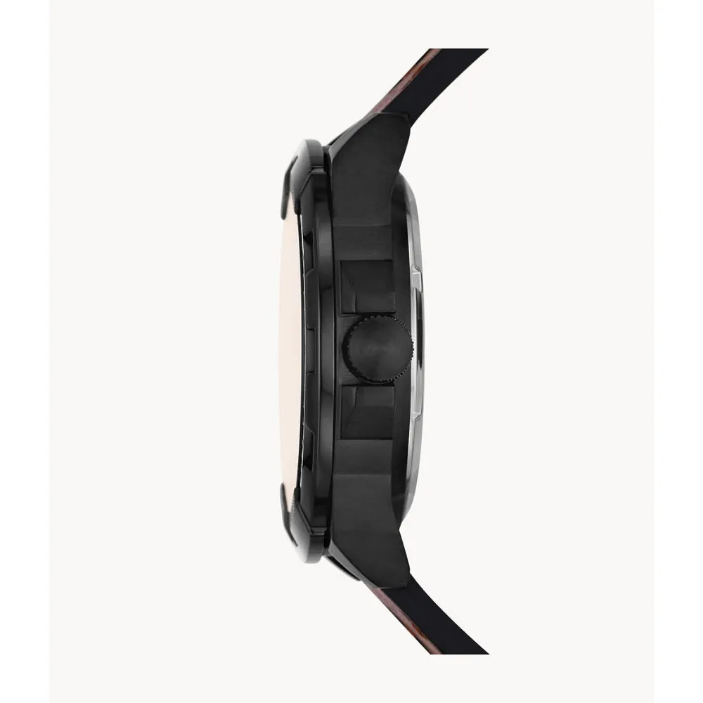 Fossil Bronson Men's Automatic Brown Eco Leather Watch