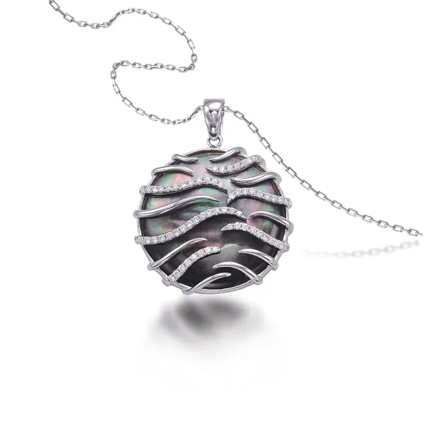 Frederic Sage Luna Collection Small Mother of Pearl Pendant