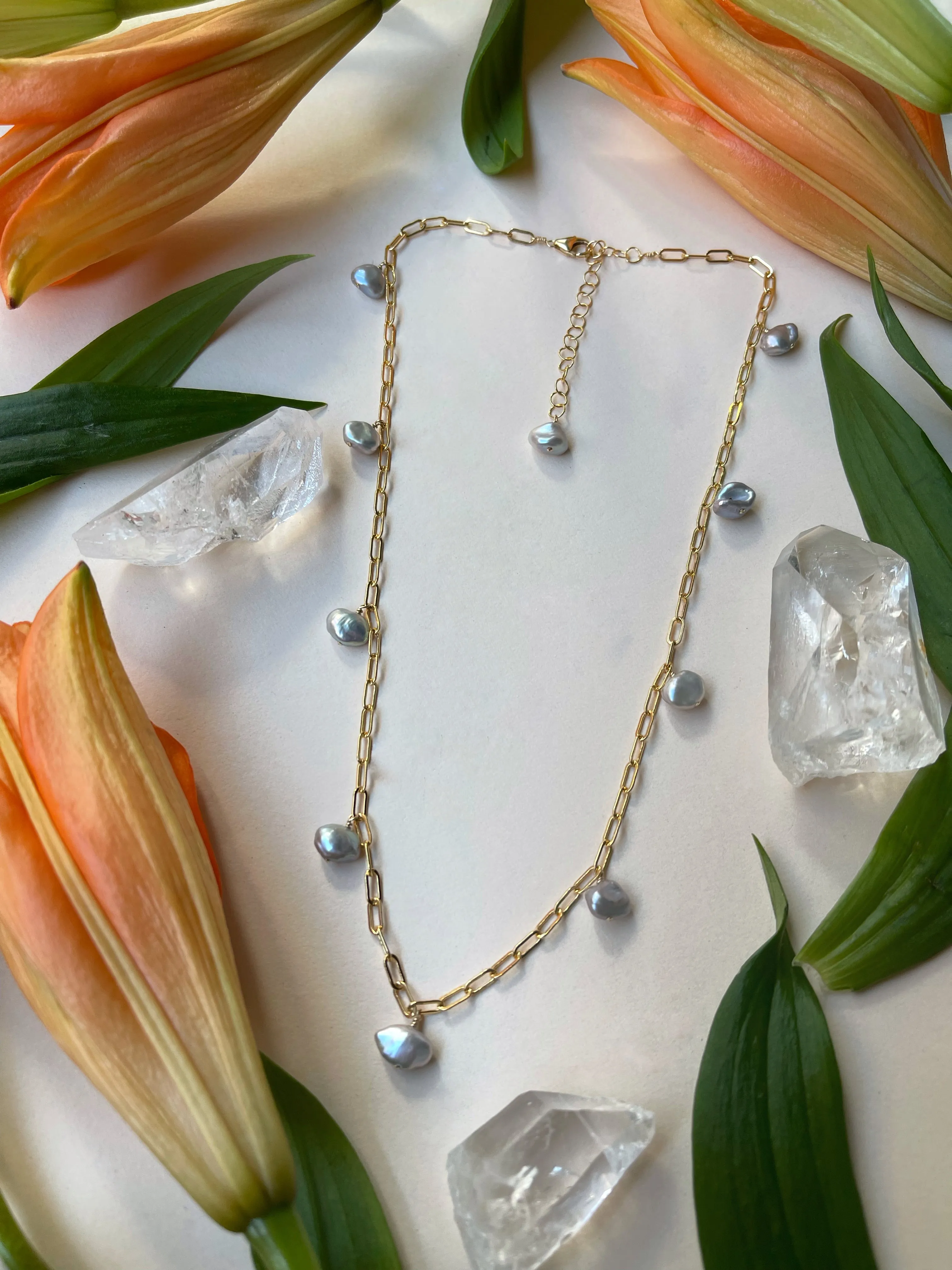 Freshwater Pearl Chain Necklace
