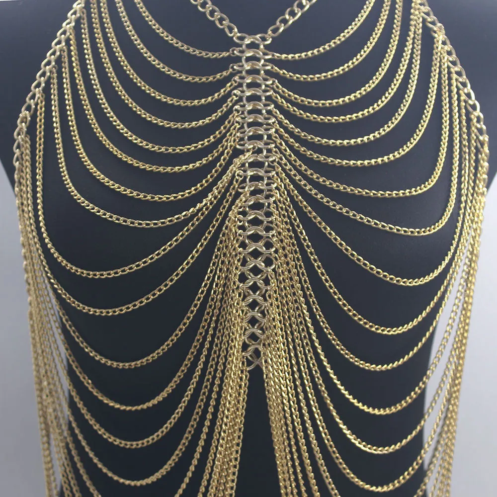 Fringe Body Chains Bikini Necklaces Prom Clothing Accessory Necklaces