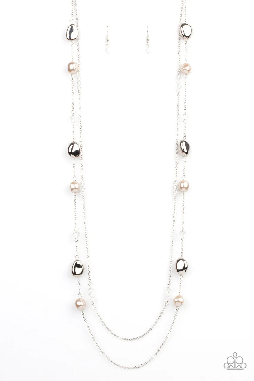 Gala Goals Brown Paparazzi Necklace