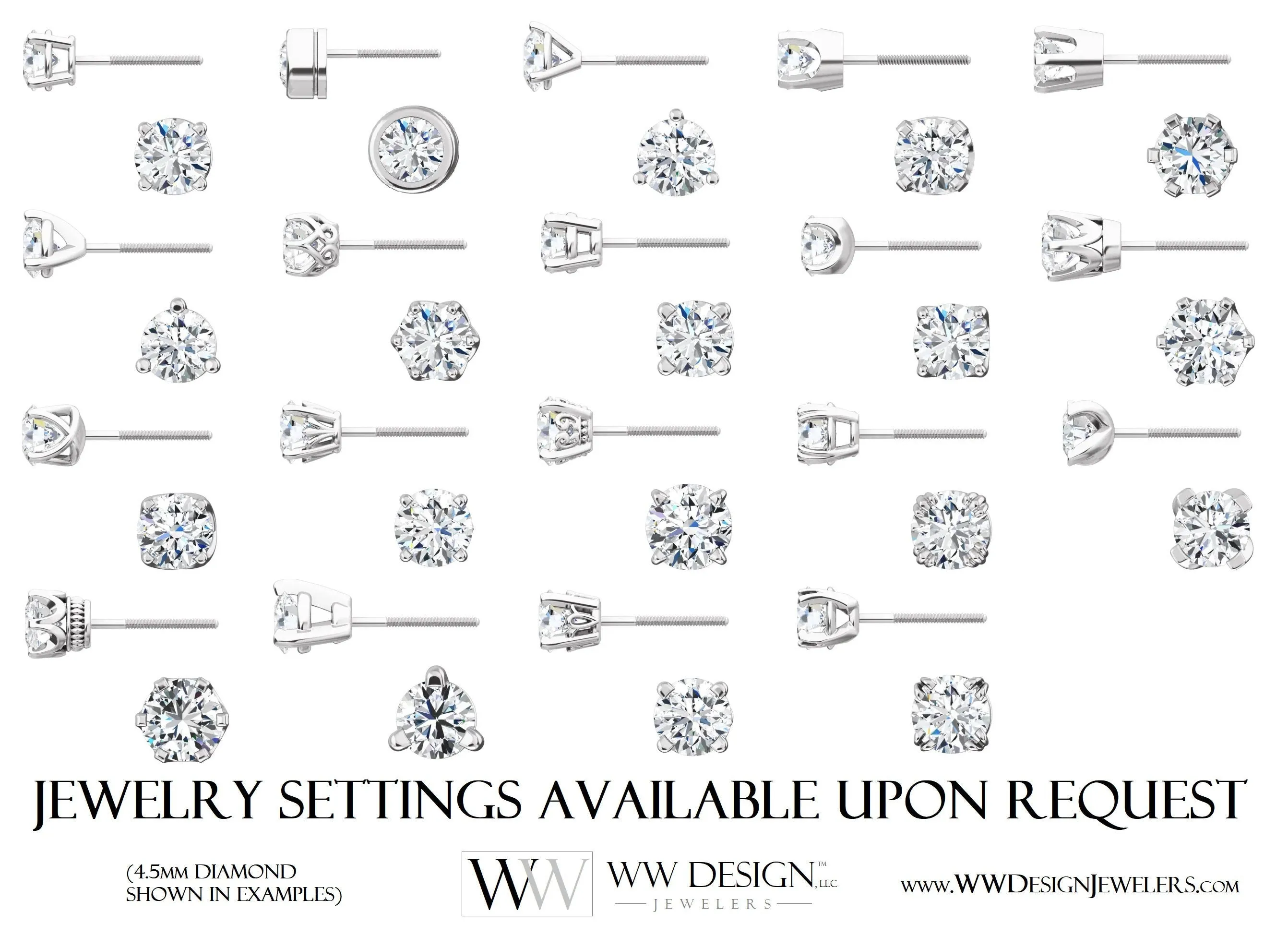 Genuine AAA Pink Sapphire Earring Studs 5mm 1.32 ctw (each 0.66cts) Post w/ 14k Solid Gold (Yellow, Rose, White)Silver, Platinum Studs