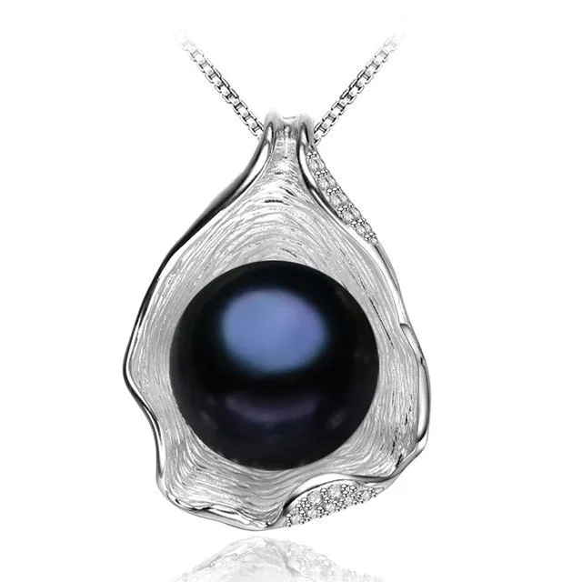 Genuine Natural Freshwater Pearl Pendant Necklace Wedding Jewelry women