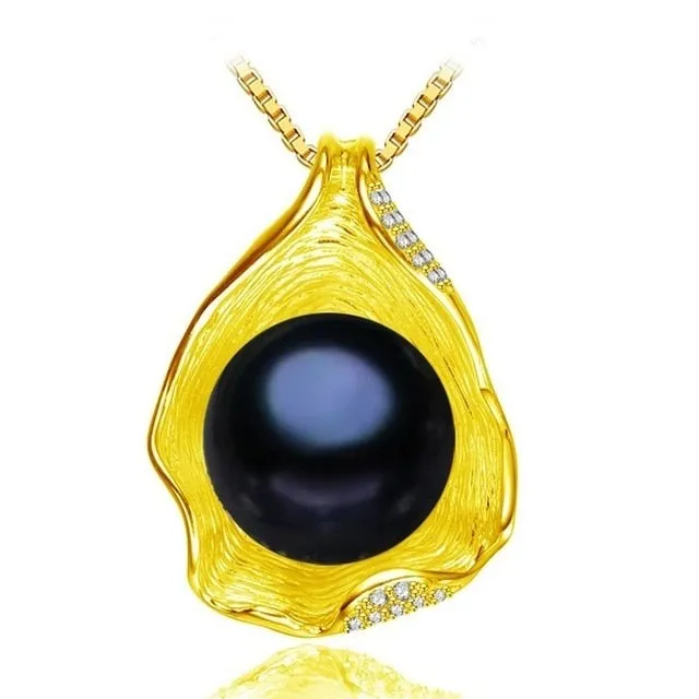 Genuine Natural Freshwater Pearl Pendant Necklace Wedding Jewelry women