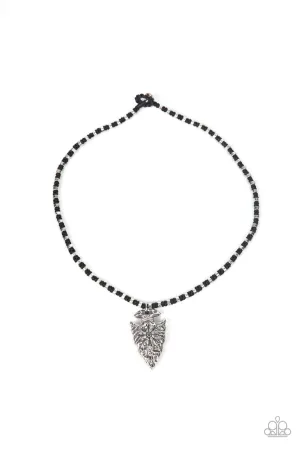 Get Your ARROWHEAD in the Game Black Paparazzi Necklace