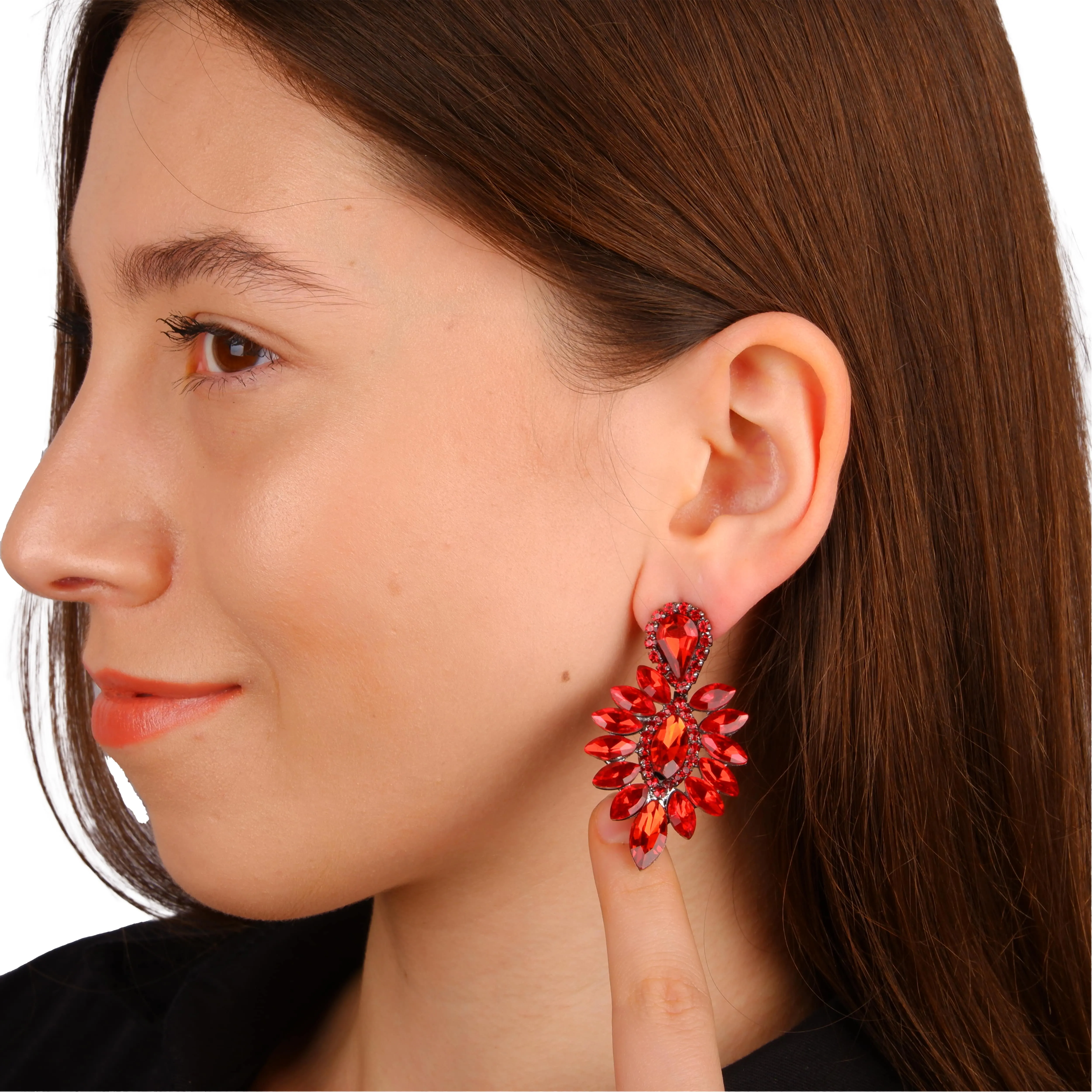 Glistening Drop Earrings for Weddings