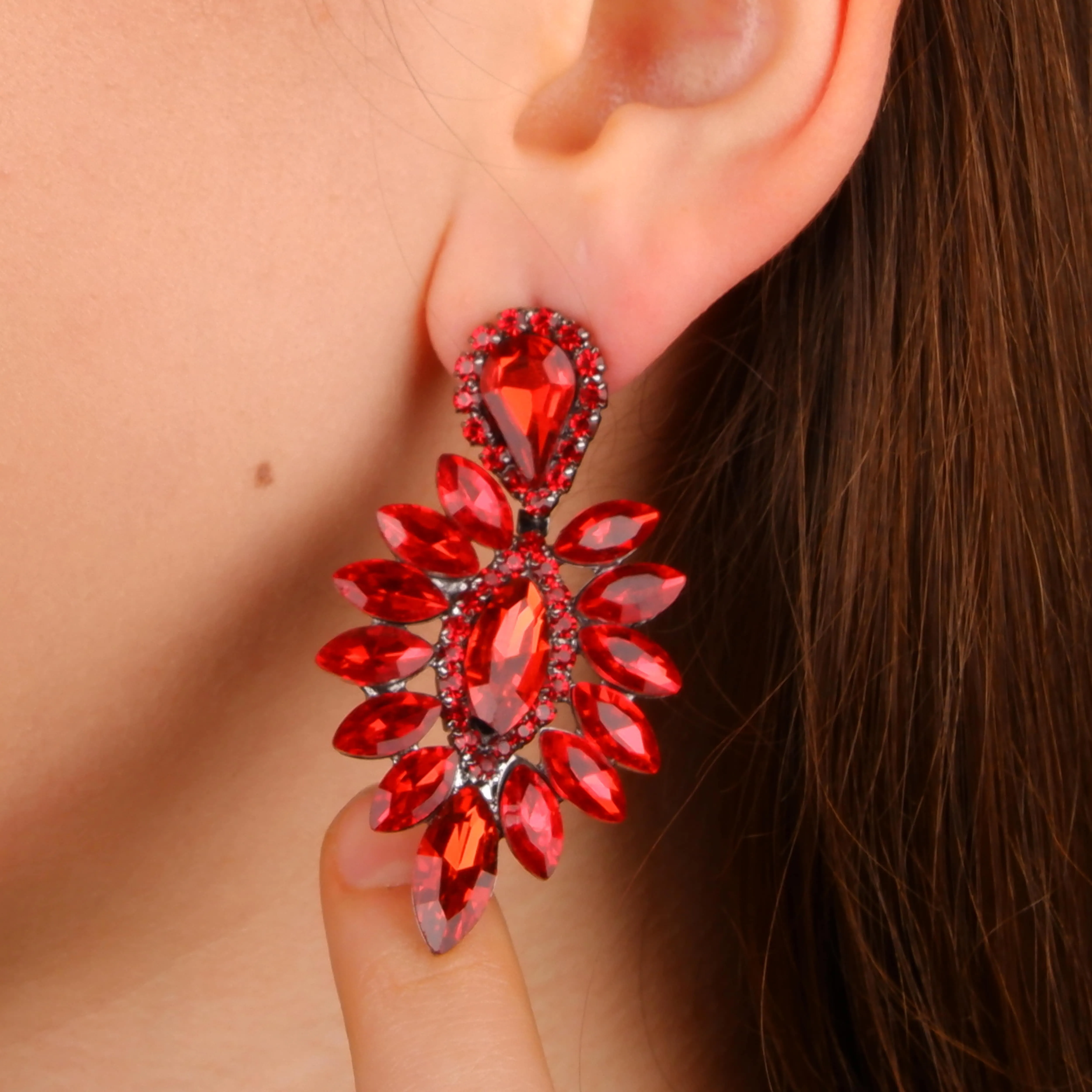 Glistening Drop Earrings for Weddings