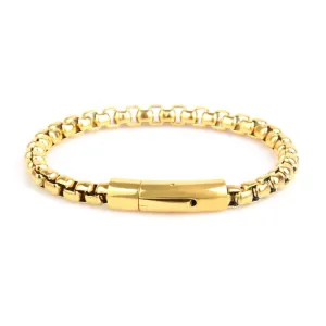Gold Box Chain Bracelet