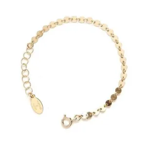 Gold Disc Bracelet