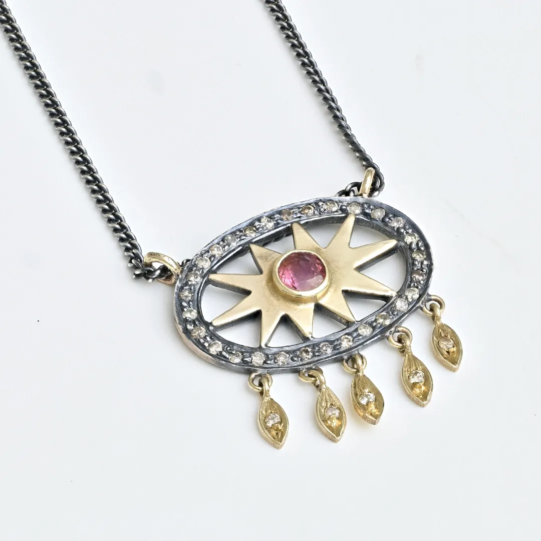 Gold Sun Chandelier
