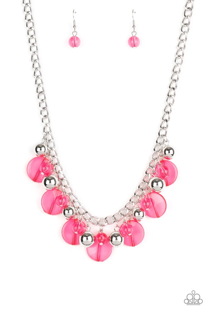 Gossip Glam Pink Paparazzi Necklace