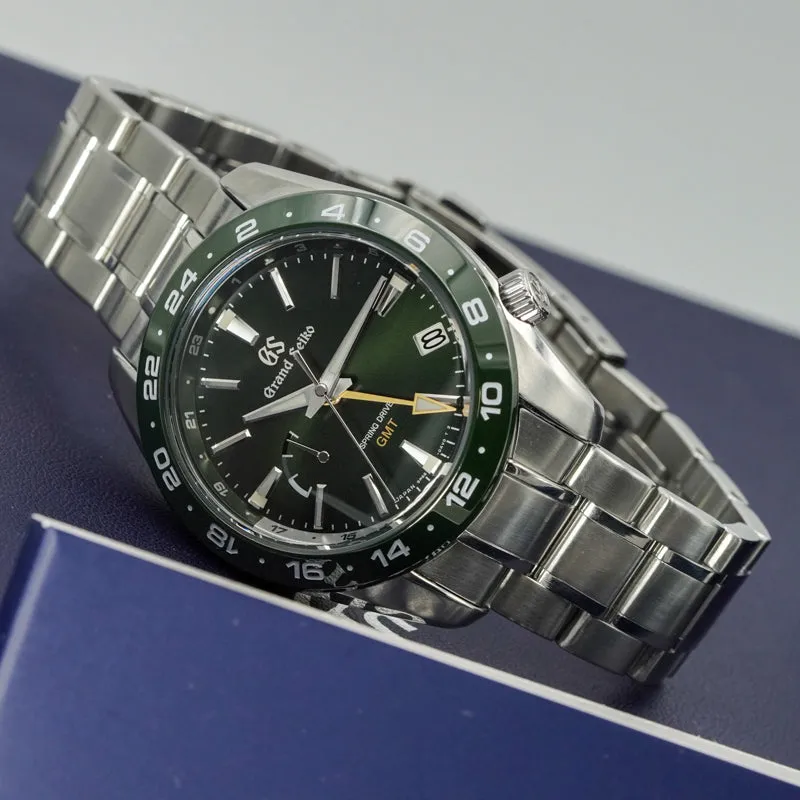 Grand Seiko SBGE257 Spring Drive GMT Green B&P '21