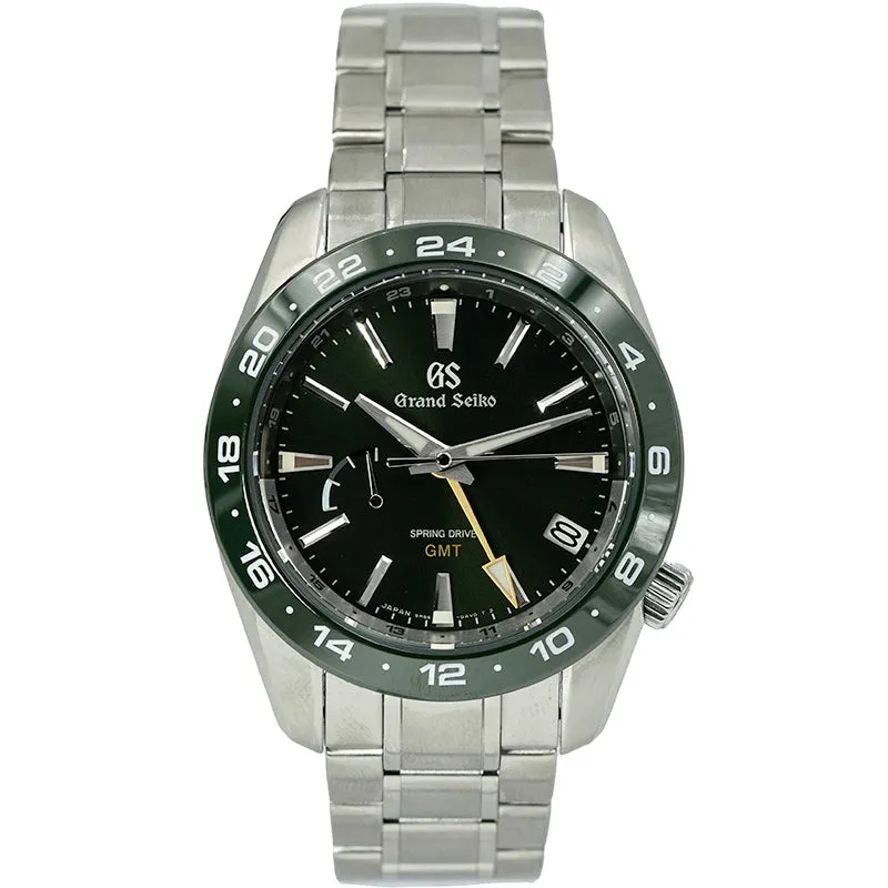 Grand Seiko SBGE257 Spring Drive GMT Green B&P '21