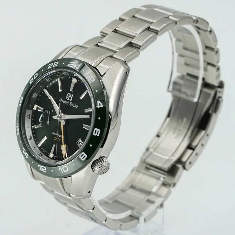 Grand Seiko SBGE257 Spring Drive GMT Green B&P '21
