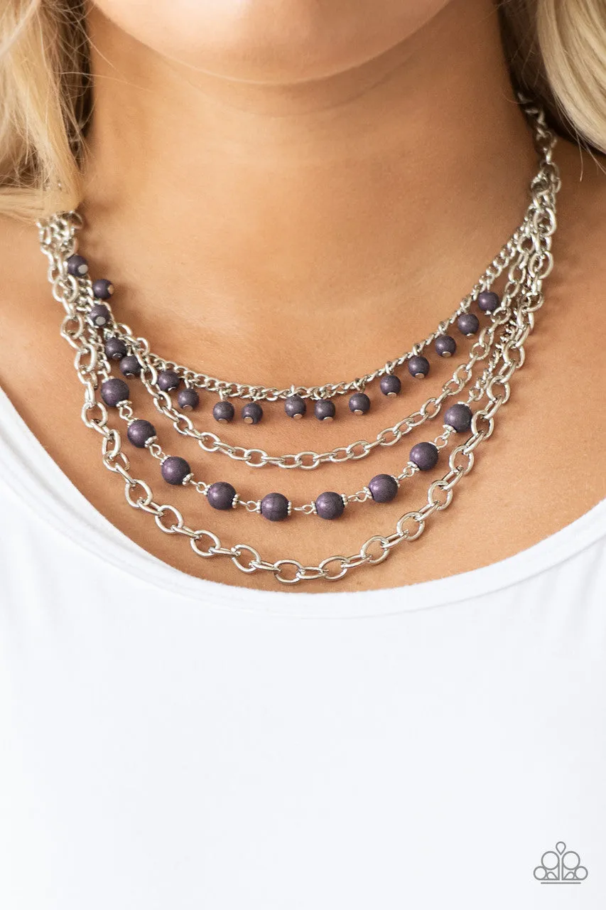 Ground Forces Purple Paparazzi Necklace