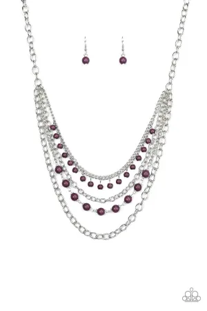 Ground Forces Purple Paparazzi Necklace